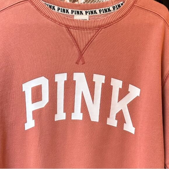 Victoria’s Secret PINK Mauve Pink pull over oversize sweatshirt in size XS - Picture 3 of 5